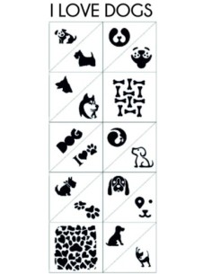 Stencils - I Love Dogs