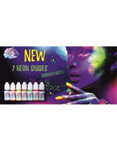 SET of 7 NEON colours - 1 - Airbrush Paint -