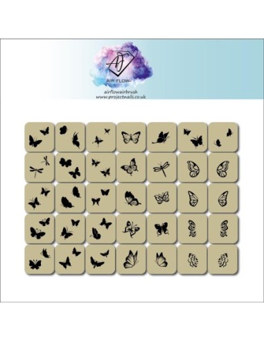 Butterflies - Stencil - 1 - Categories -