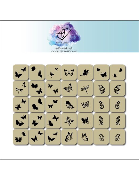 Butterflies - Stencil - 1 - Categories -