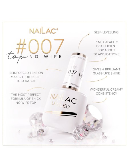 #007 Hybrid Top Coat - No Wipe NaiLac 7ml - 1 - Categories - 