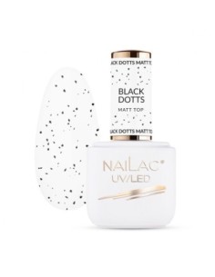 Black Dotts Matt TOP NaiLac 7ml - 1 - Categories -  2