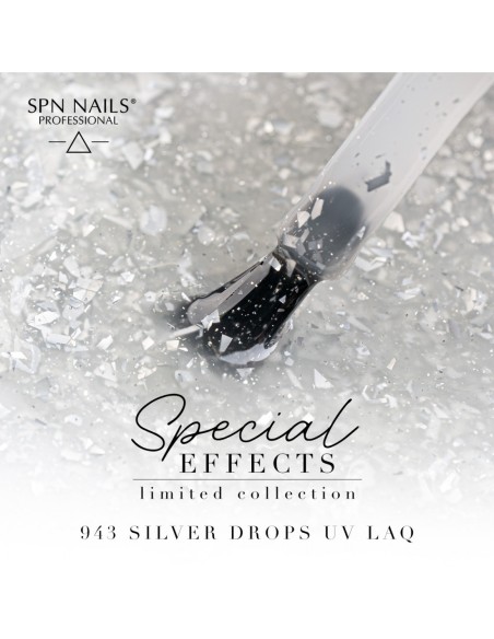 943 Silver Drops UV LaQ 8ml - 2 - SPN Nails- Products - 