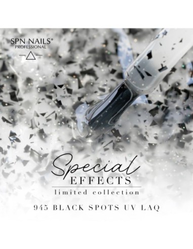 945 Black Spots UV LaQ 8ml - 2 - SPN Nails- Products -