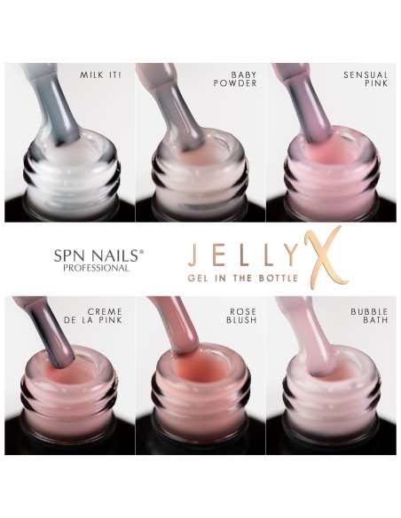 SPN Nails - Gel in a bottle JellyX Baby Powder 8 ml - 7 - JellyX - Gel in the bottle - 