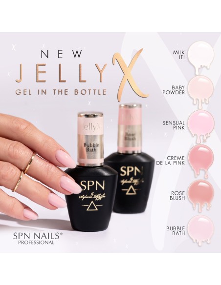 SPN Nails - Gel in a bottle JellyX Baby Powder 8 ml - 10 - JellyX - Gel in the bottle -