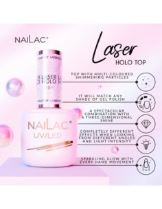 Hybrid top coat Laser Holo Top NaiLac 7ml - 1 - NaiLac - Products -