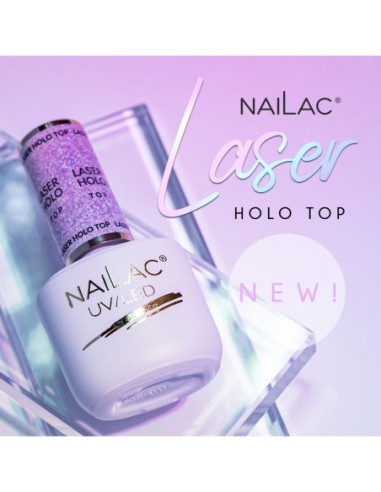 Hybrid top coat Laser Holo Top NaiLac 7ml - 3 - NaiLac - Products - 