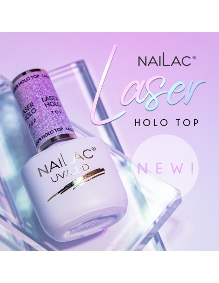 Hybrid top coat Laser Holo Top NaiLac 7ml - 3 - NaiLac - Products - 