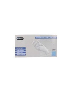 White Nitrile Gloves Medical Grade Cat III PPE Medium x 100 - 1 - Categories -  2