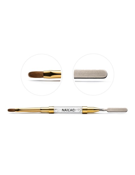 NaiLac Brush #6 Oval & Spatula - 1 - Categories - 