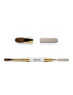 Brush #8 Oval & Spatula by NaiLac - 1 - Categories -