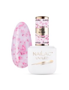 Glammy Rubber Base Milk&Pink NaiLac 7ml - 1 - Glammy Rubber Bases -