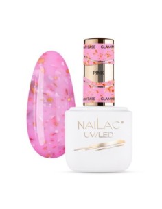 Glammy Rubber Base Pink NaiLac 7ml - 1 - Glammy Rubber Bases -