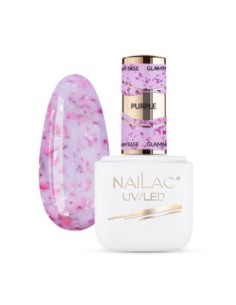 Glammy Rubber Base Purple NaiLac 7ml - 1 - Glammy Rubber Bases -