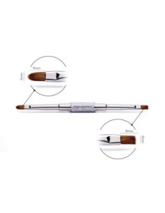 Brush #4 Oval & 4 Square Nails Professional PRO Brush - 1 - Categories -