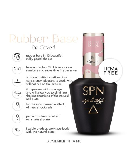Rubber Base COLOR & GO! Be Cover! 10ml - 1 - Rubber Base COLOR & GO! - 
