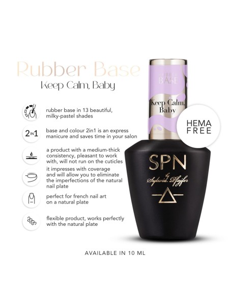 Rubber Base COLOR & GO! Keep Calm, Baby 10ml - 1 - Rubber Base COLOR & GO! - 