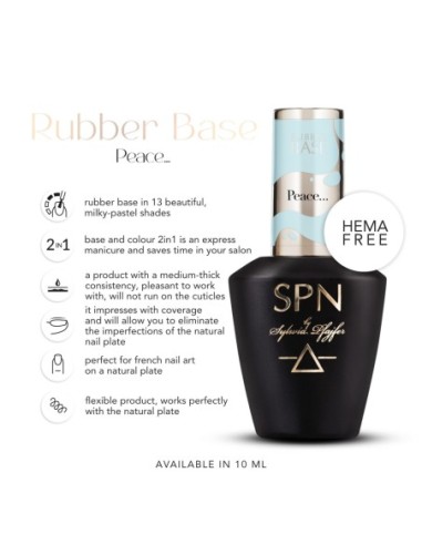 Rubber Base COLOR & GO! Peace... 10ml - 1 - Rubber Base COLOR & GO! - 