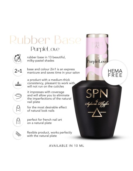 Rubber Base COLOR & GO! PurpleLove 10ml - 1 - Rubber Base COLOR & GO! - 