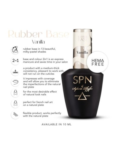 Rubber Base COLOR & GO! Vanilla 10ml - 1 - Rubber Base COLOR & GO! - 