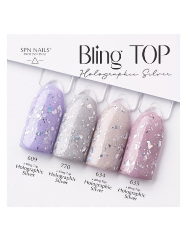 Bling TOP Holographic Silver UV LaQ 10ml - 3 - Categories - 