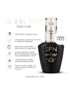 Bling TOP White Gold UV LaQ 10ml - 1 - Categories -