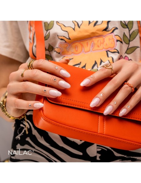 Rubber Base Glow Orange NaiLac 7ml - 5 - Glow Rubber Bases - 