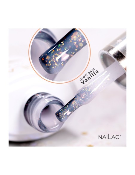Rubber Base Glow Vanilla NaiLac 7ml - 4 - Glow Rubber Bases - 