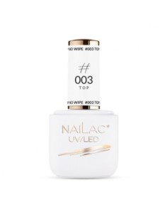 #003 Top - No Wipe NaiLac 7ml - 1 - All Gel Polish Colours - NaiLac -