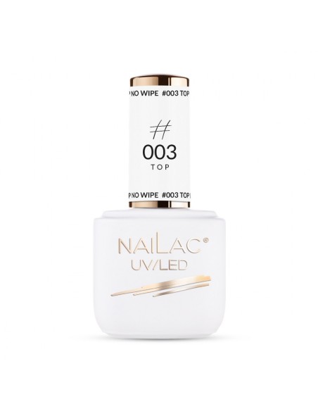 #003 Top - No Wipe NaiLac 7ml - 1 - All Gel Polish Colours - NaiLac - 