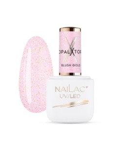Hybrid top coat OpalX Top Blush Gold NaiLac 7ml - 1 - Tops and Bases - NaiLac -