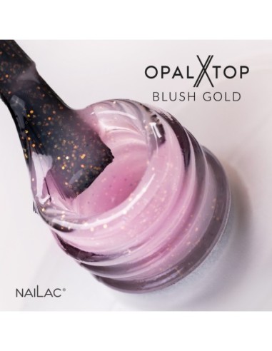 Hybrid top coat OpalX Top Blush Gold NaiLac 7ml - 3 - Tops and Bases - NaiLac - 