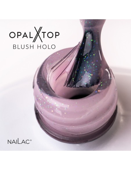 Hybrid top coat OpalX Blush Holo NaiLac 7ml - 7 - Tops and Bases - NaiLac - 
