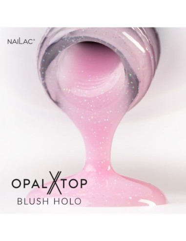 Hybrid top coat OpalX Blush Holo NaiLac 7ml - 8 - Tops and Bases - NaiLac - 