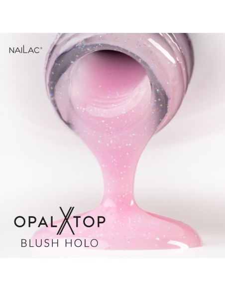 Hybrid top coat OpalX Blush Holo NaiLac 7ml - 8 - Tops and Bases - NaiLac - 