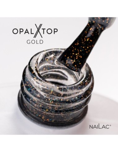 Hybrid top coat OpalX Top Gold NaiLac 7ml - 9 - Tops and Bases - NaiLac - 