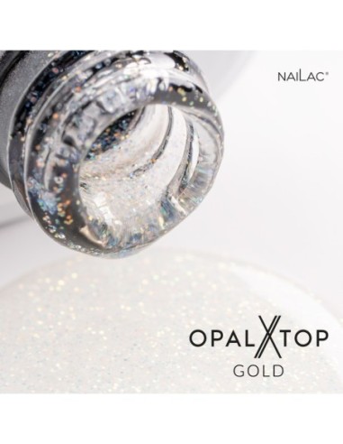Hybrid top coat OpalX Top Gold NaiLac 7ml - 10 - Tops and Bases - NaiLac -