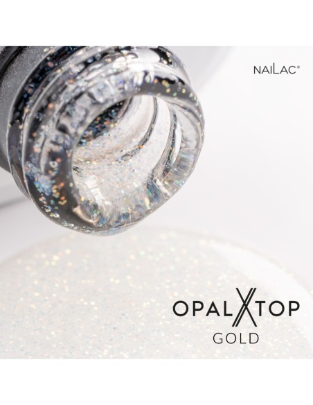 Hybrid top coat OpalX Top Gold NaiLac 7ml - 10 - Tops and Bases - NaiLac -