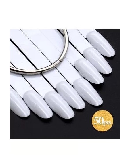 Nail Display White Sticks 50pcs