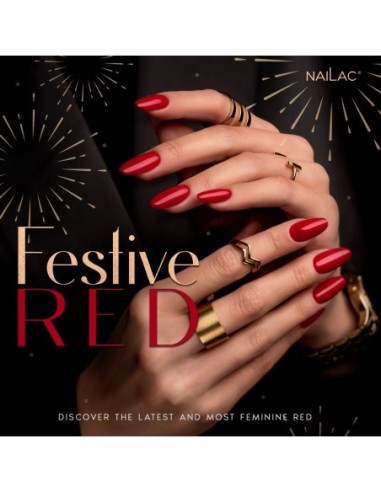Festive Red Hybrid polish NaiLac 7ml