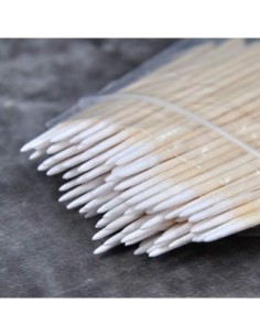 Wooden Tip Cotton Stick 7cm Long 300pcs 2
