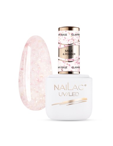 Glammy Rubber Base Milk&Powder NaiLac 7ml